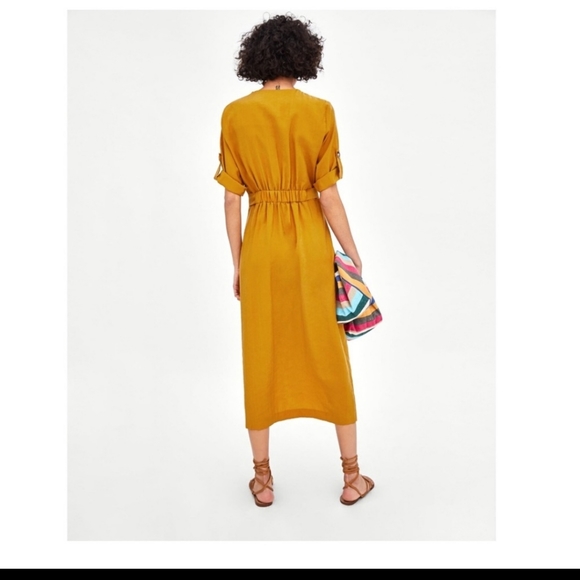NWOT Zara Button down dress - Picture 4 of 6